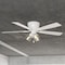 Vaxcel Brayton White Transitional 3-Light Flush Mount Ceiling Fan, Pull Chain, Reversible Blades F0117 - alternate 5